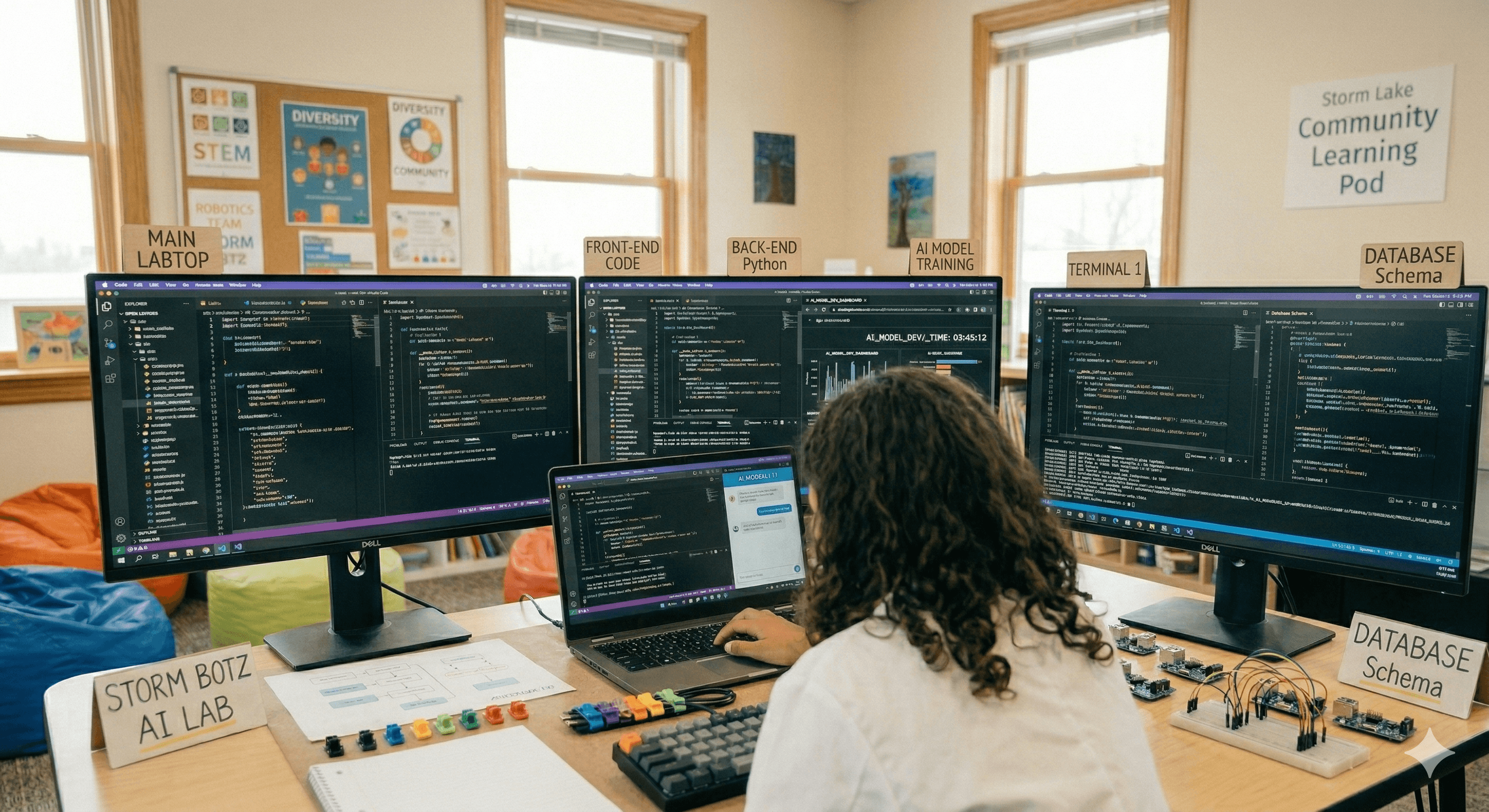 Computer Science & Coding instruction at The VA School